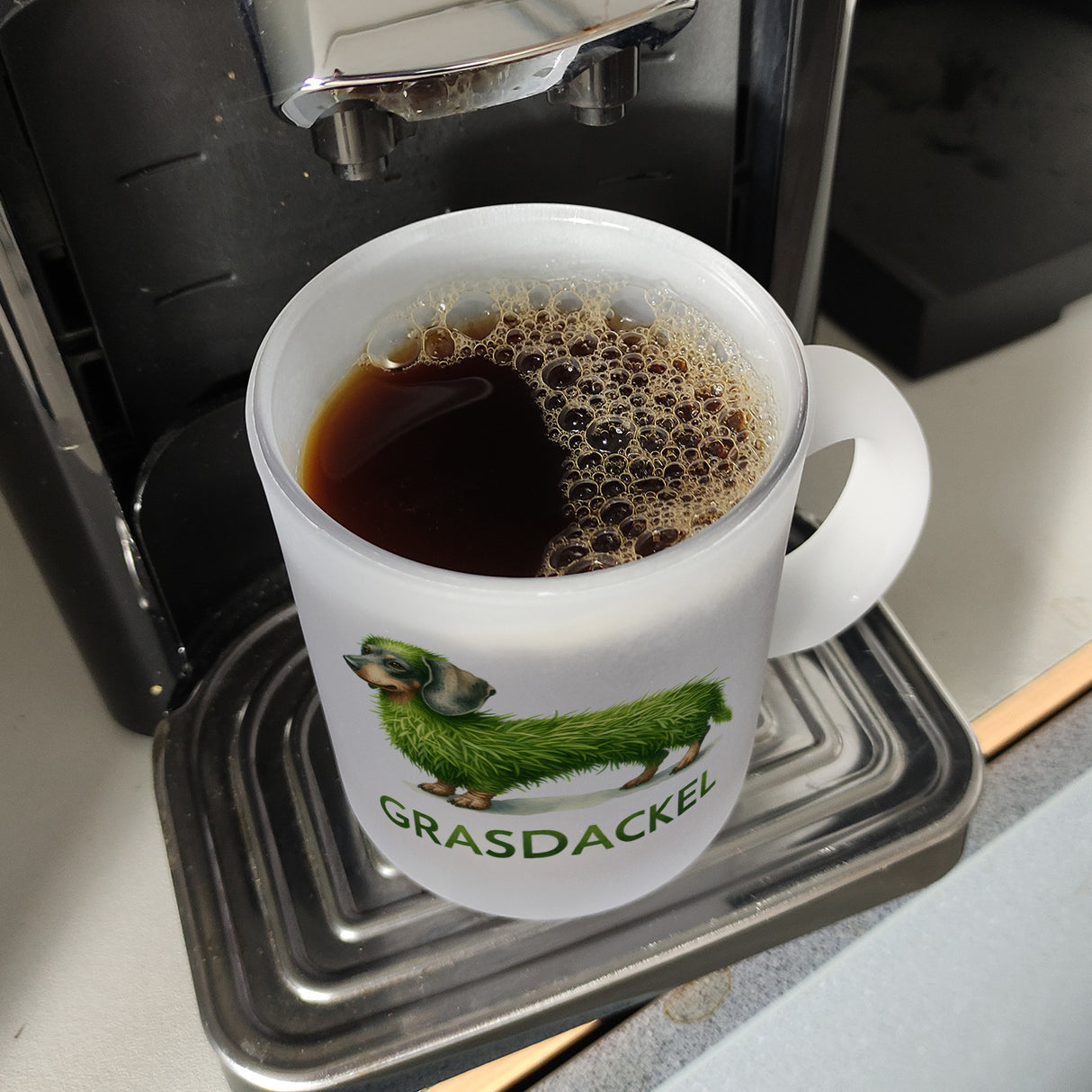 Grasdackel schwäbischer Dialekt Kaffeebecher