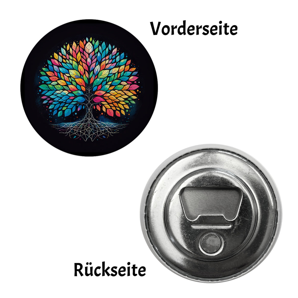 Lebensbaum Magnet rund