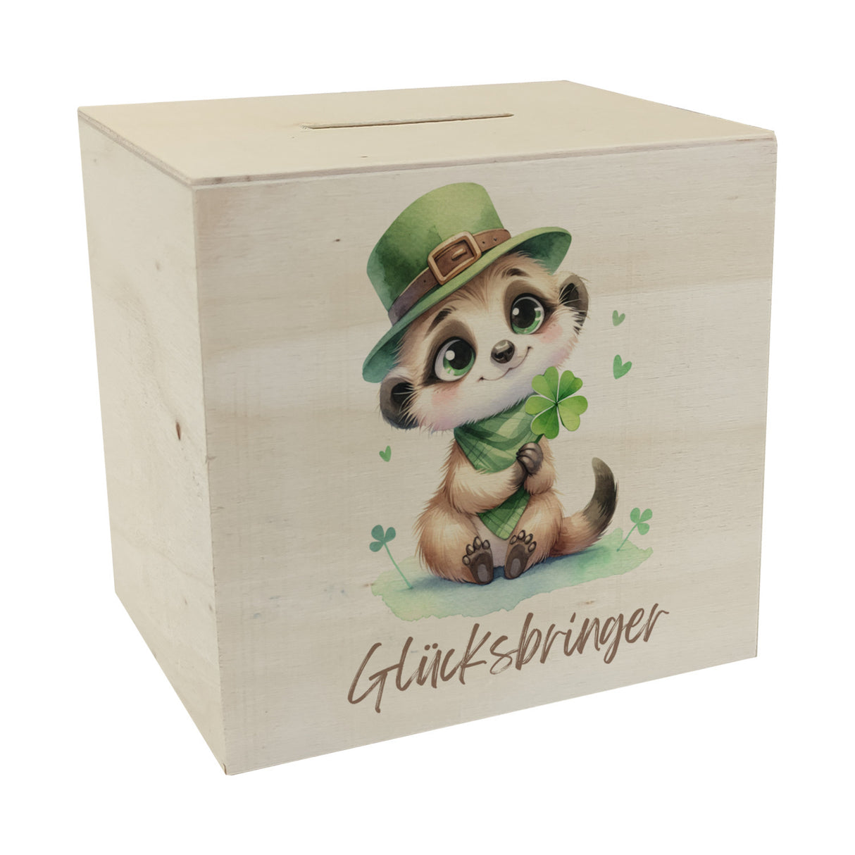 Erdmännchen Glücksbringer Spardose