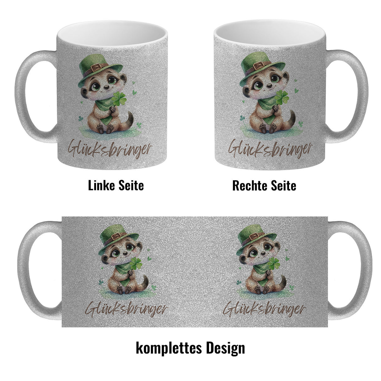 Erdmännchen Glücksbringer Kaffeebecher
