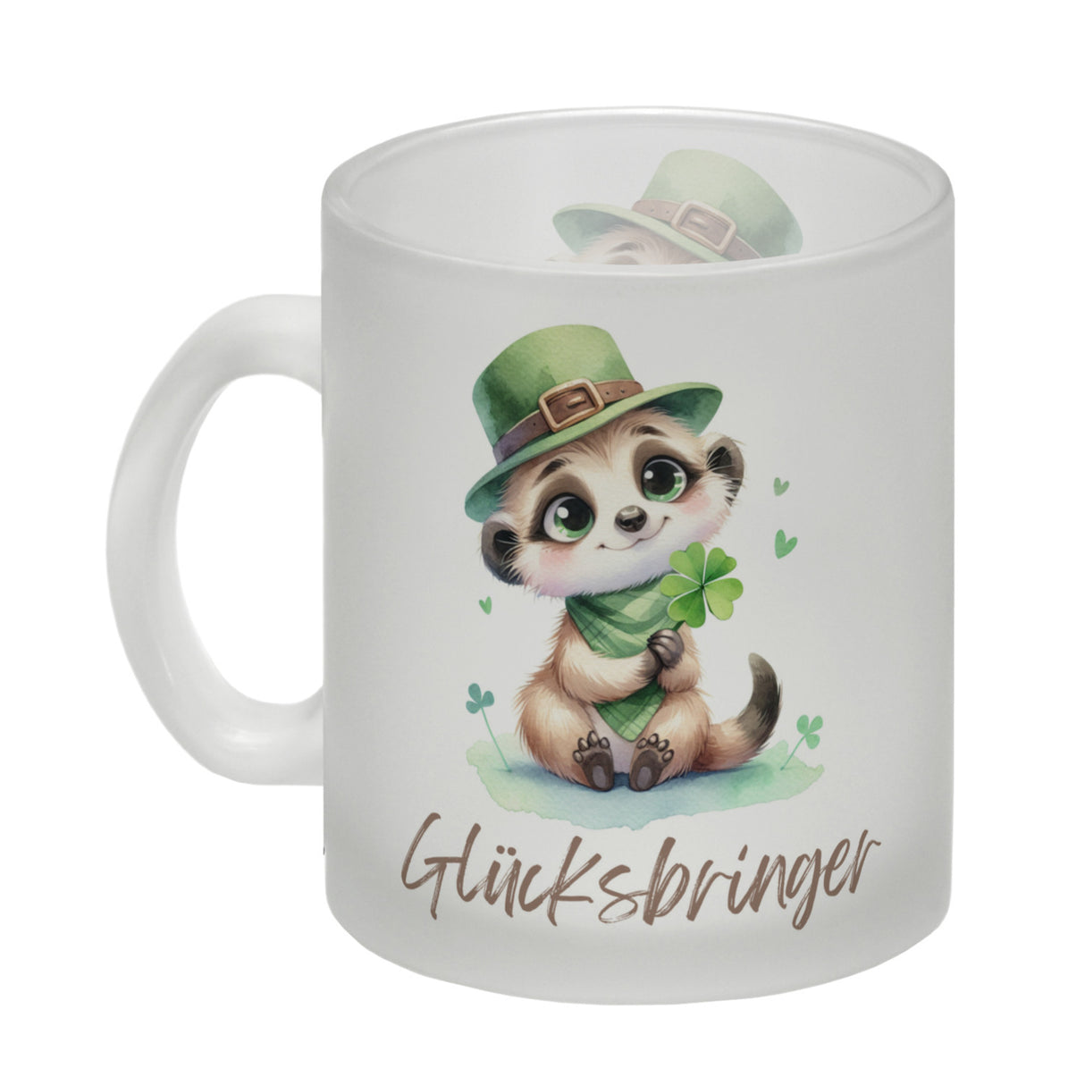 Erdmännchen Glücksbringer Kaffeebecher