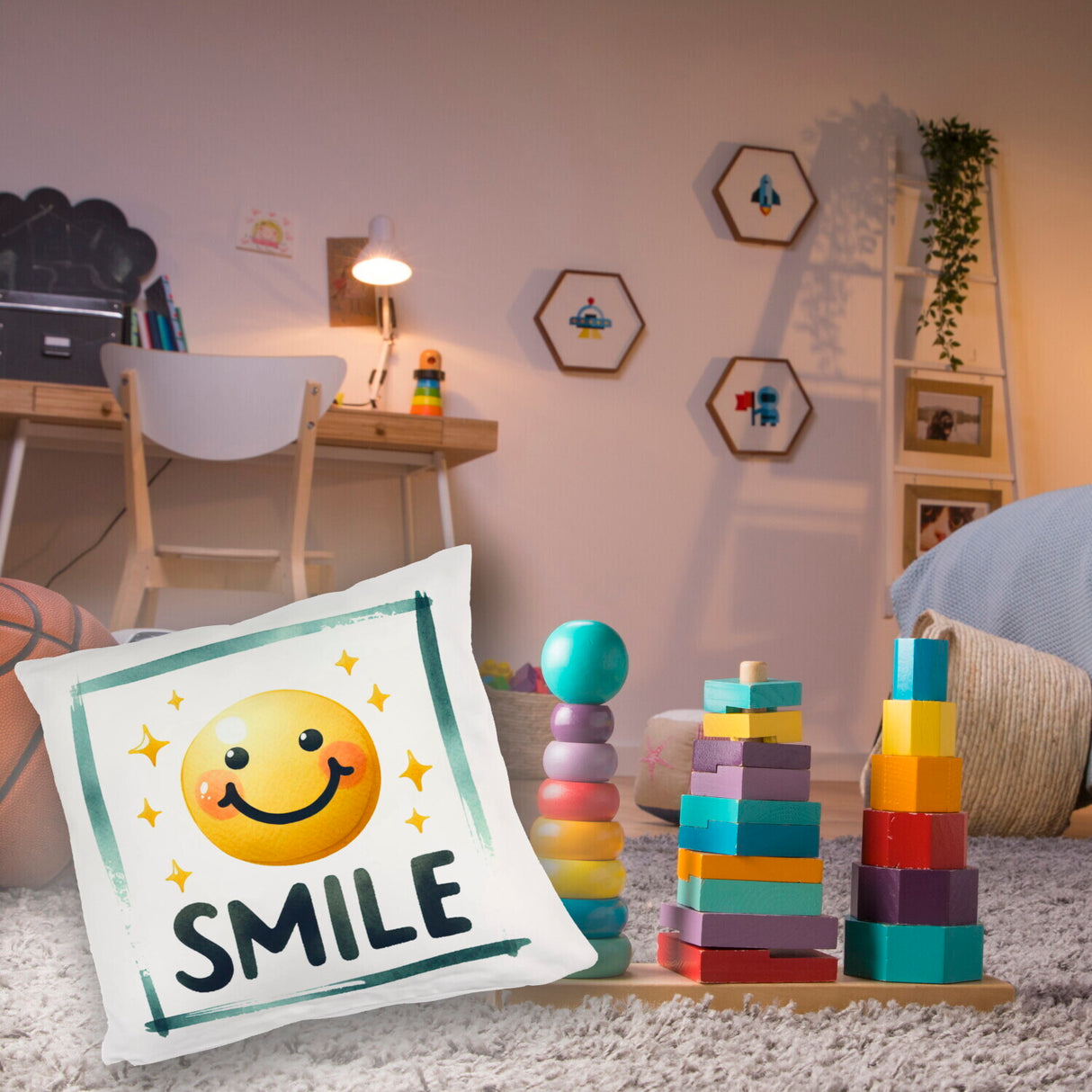 Smile Emoticon Kissen
