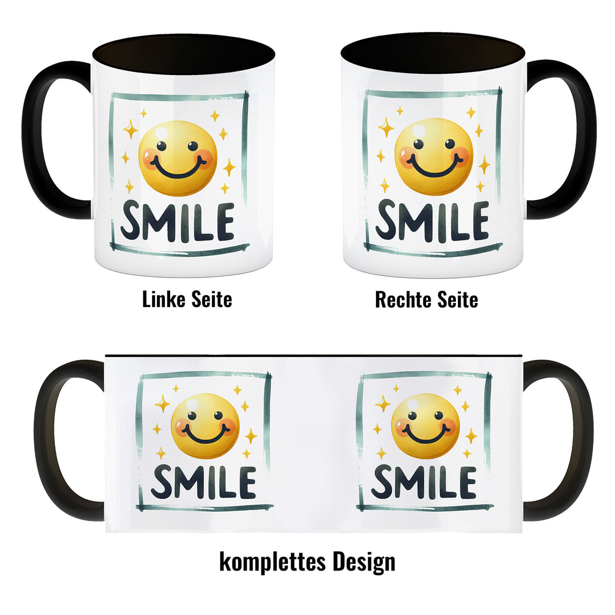 Smile Emoticon Kaffeebecher