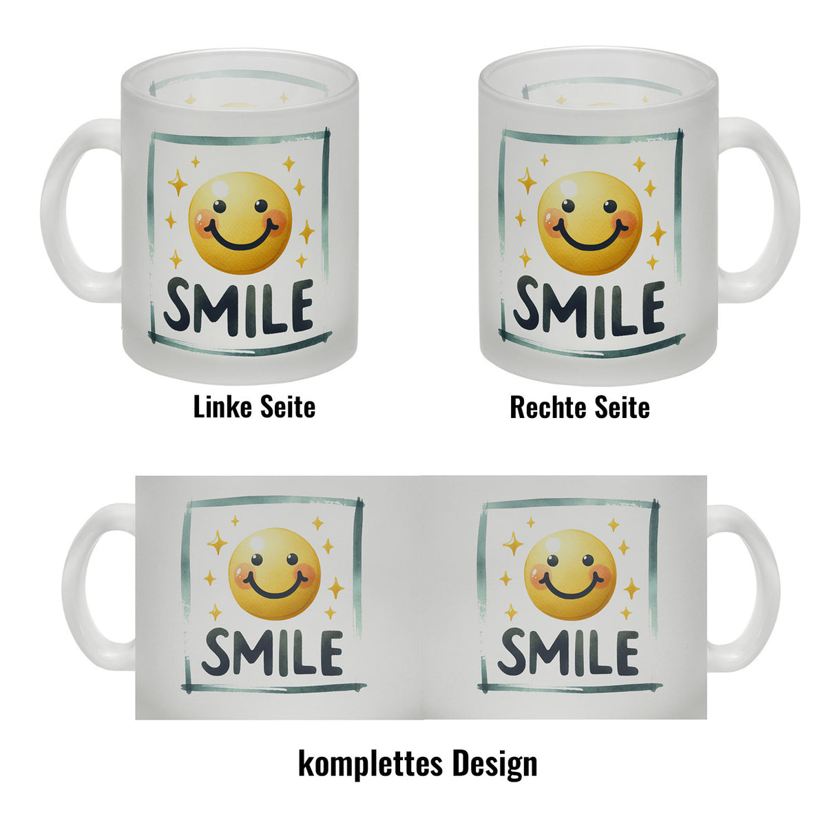 Smile Emoticon Kaffeebecher