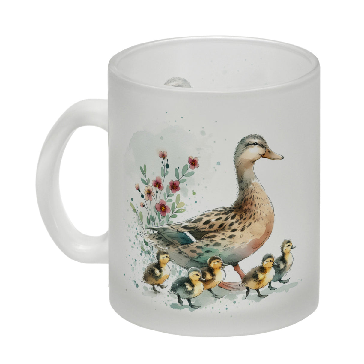Ente mit Küken Kaffeebecher