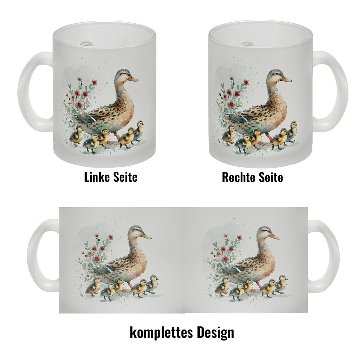 Ente mit Küken Kaffeebecher