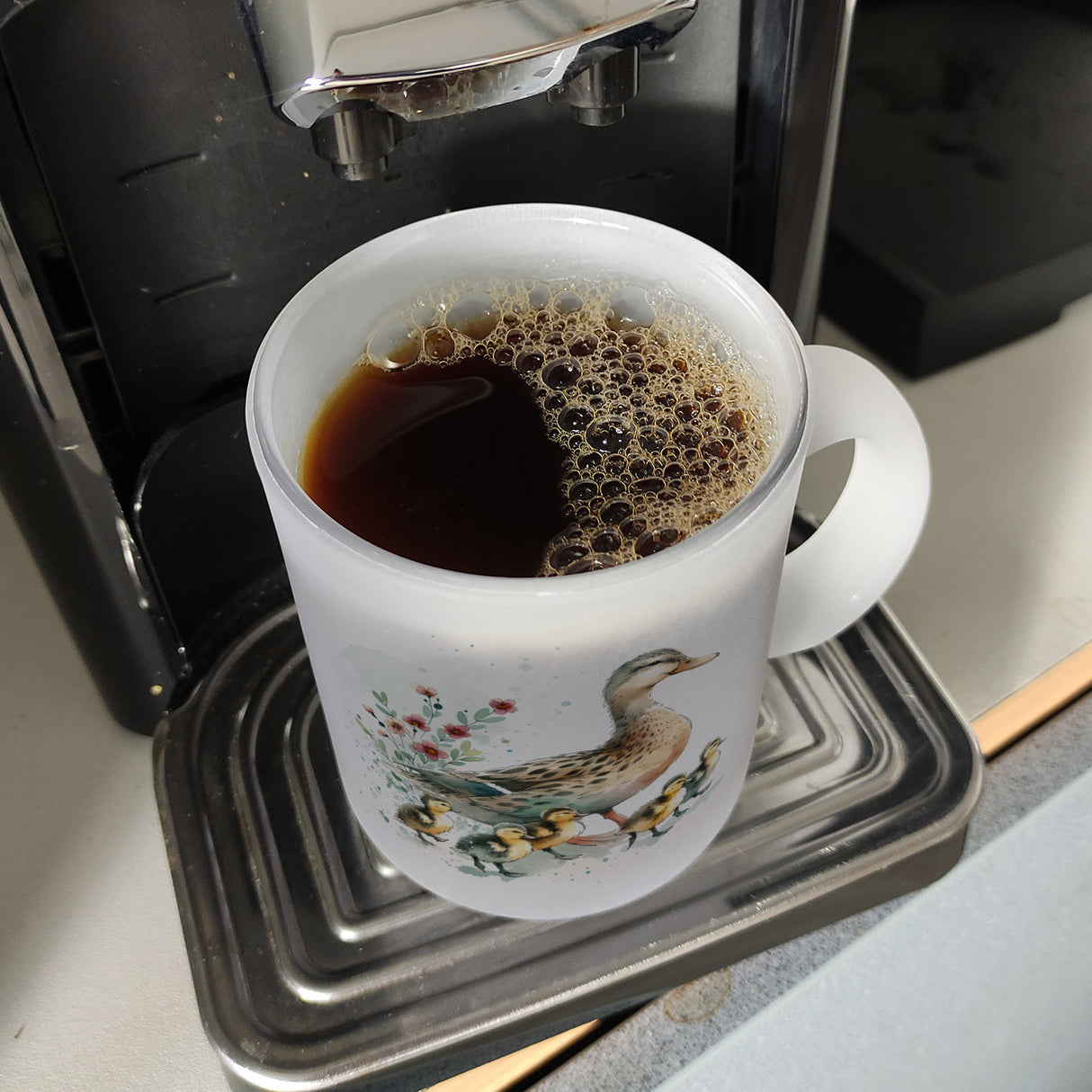 Ente mit Küken Kaffeebecher