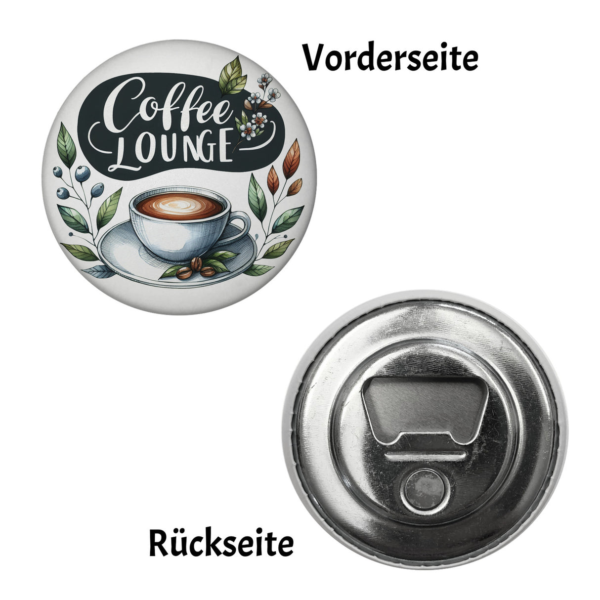 Coffee Lounge Magnet rund