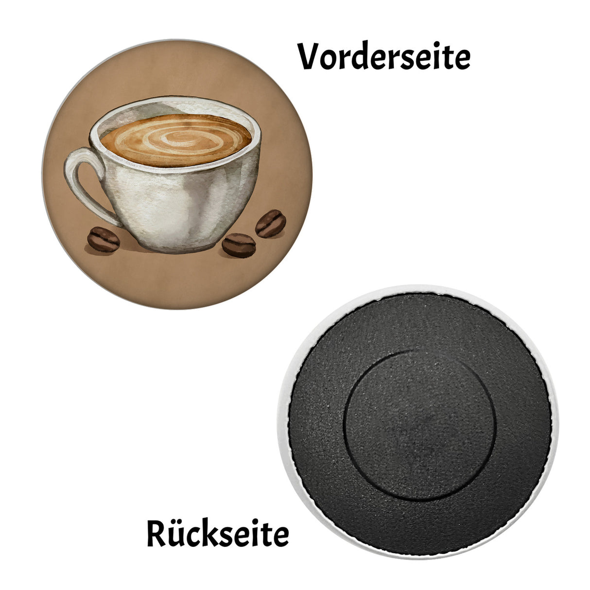 Kaffeetasse Magnet rund