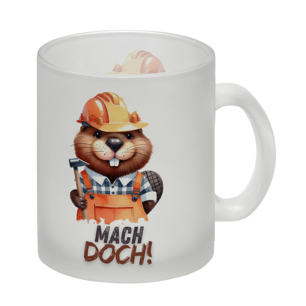 Biber Kaffeebecher mit Spruch Mach doch!