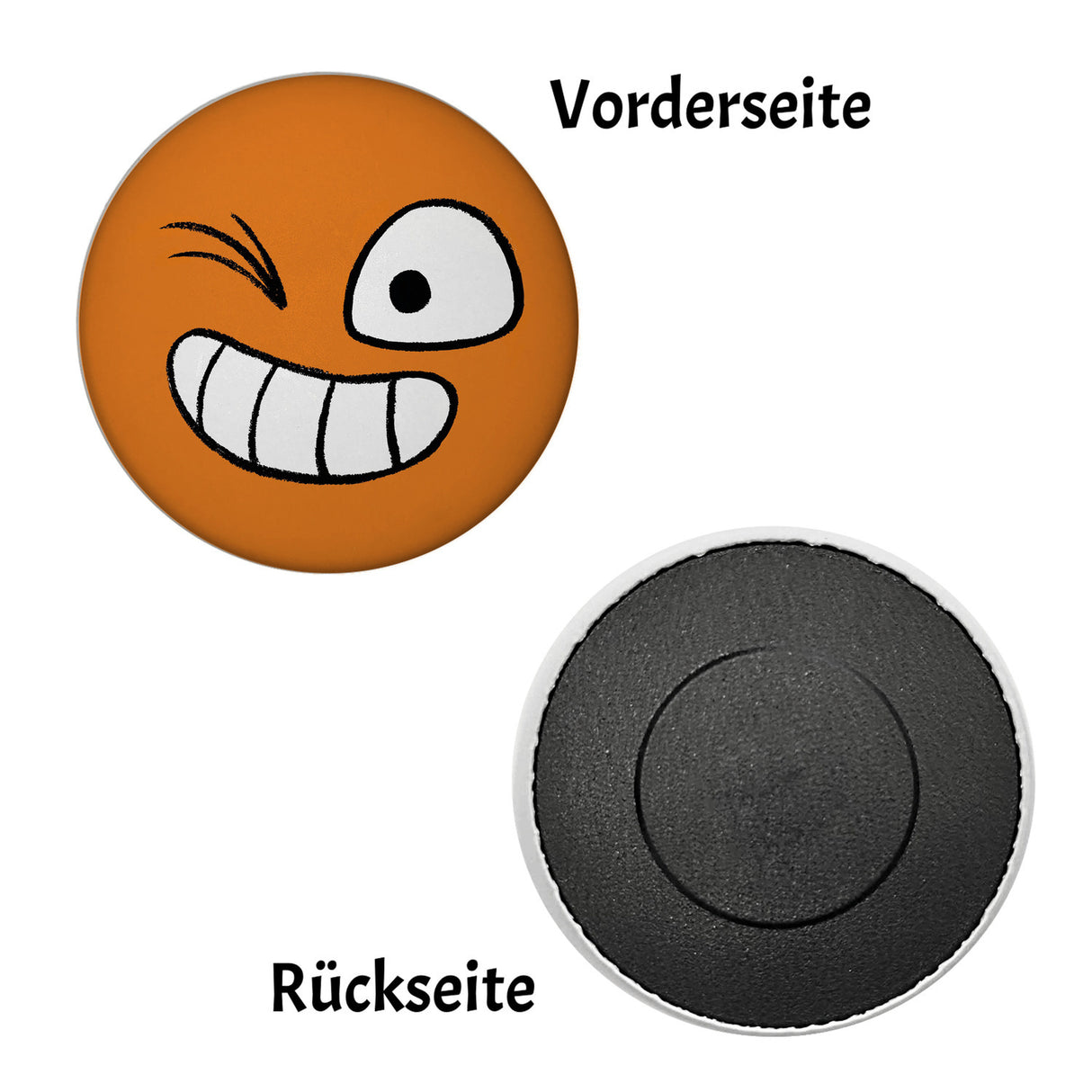 Emotion verrückt Magnet rund