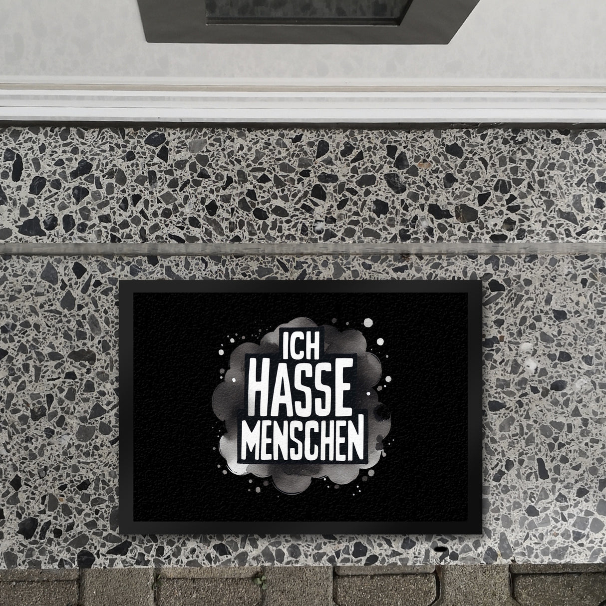 Ich hasse Menschen Fußmatte in 35x50 cm