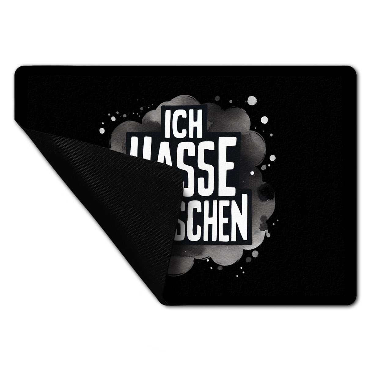Ich hasse Menschen Fußmatte in 35x50 cm ohne Rand