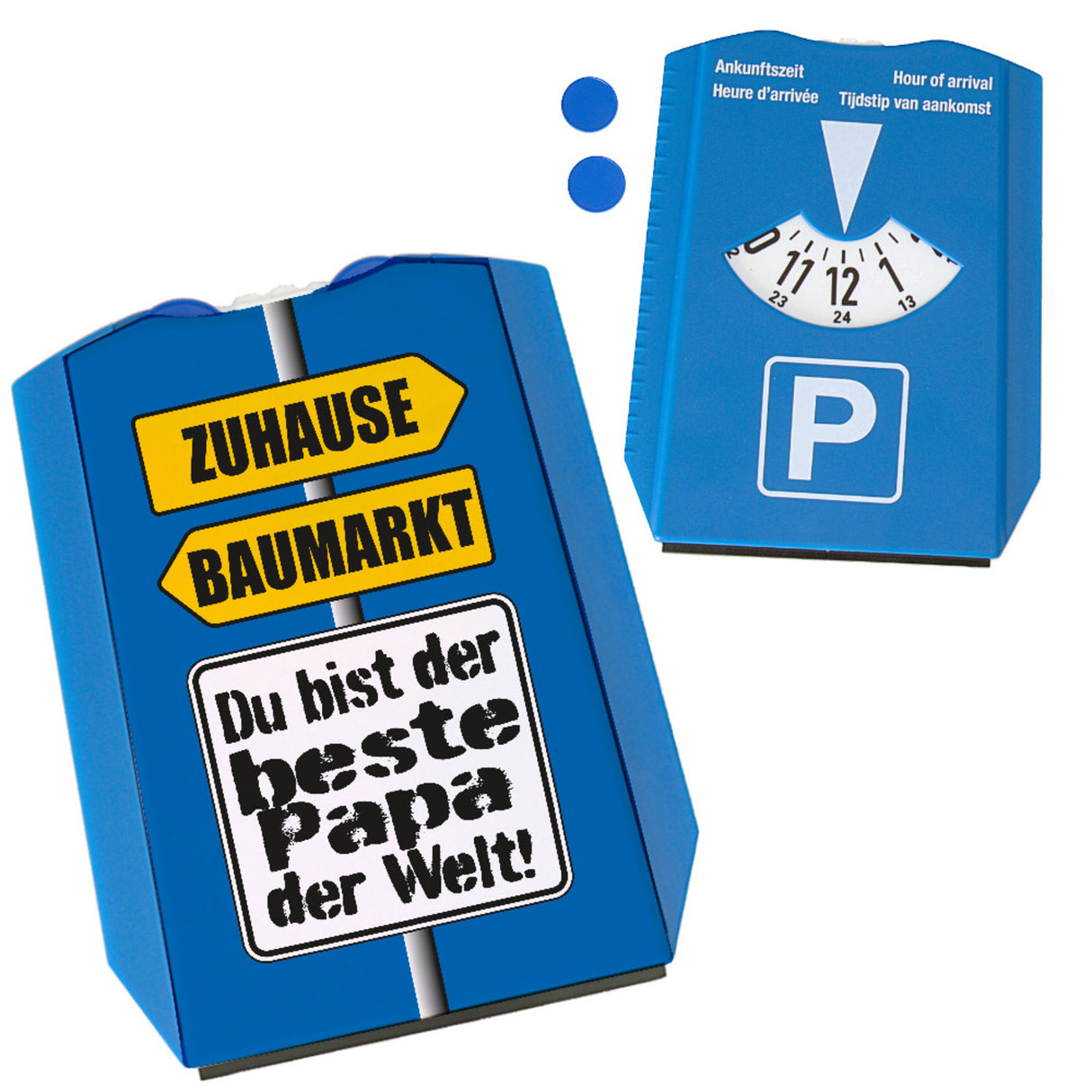 Der beste Papa der Welt Parkscheibe mit Spruch Zuhause und im Baumarkt