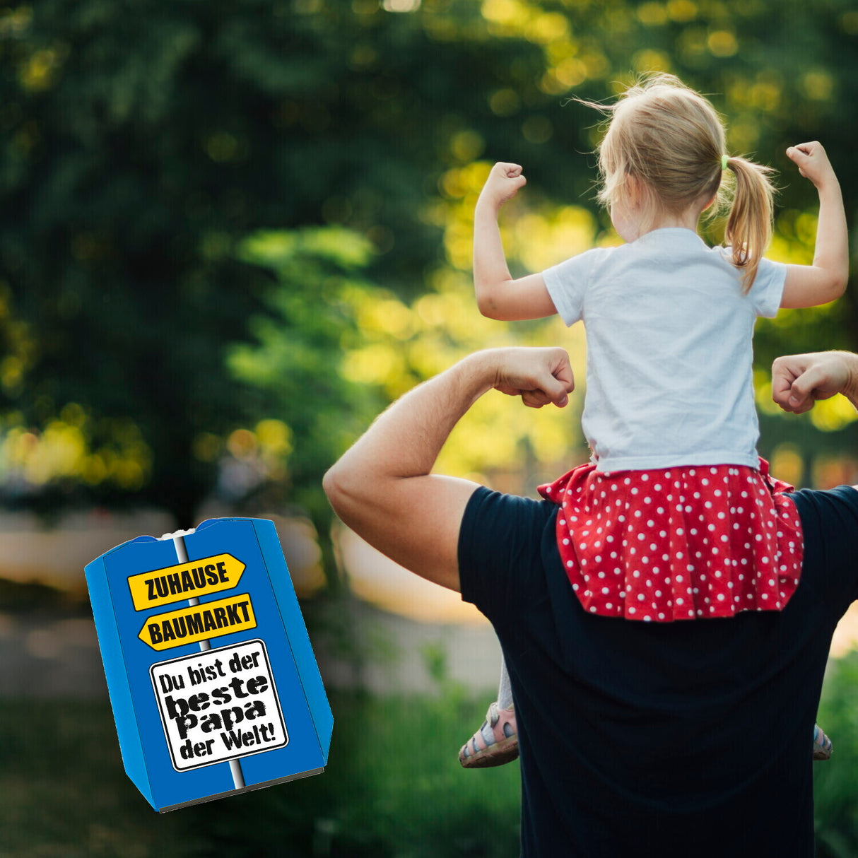 Der beste Papa der Welt Parkscheibe mit Spruch Zuhause und im Baumarkt