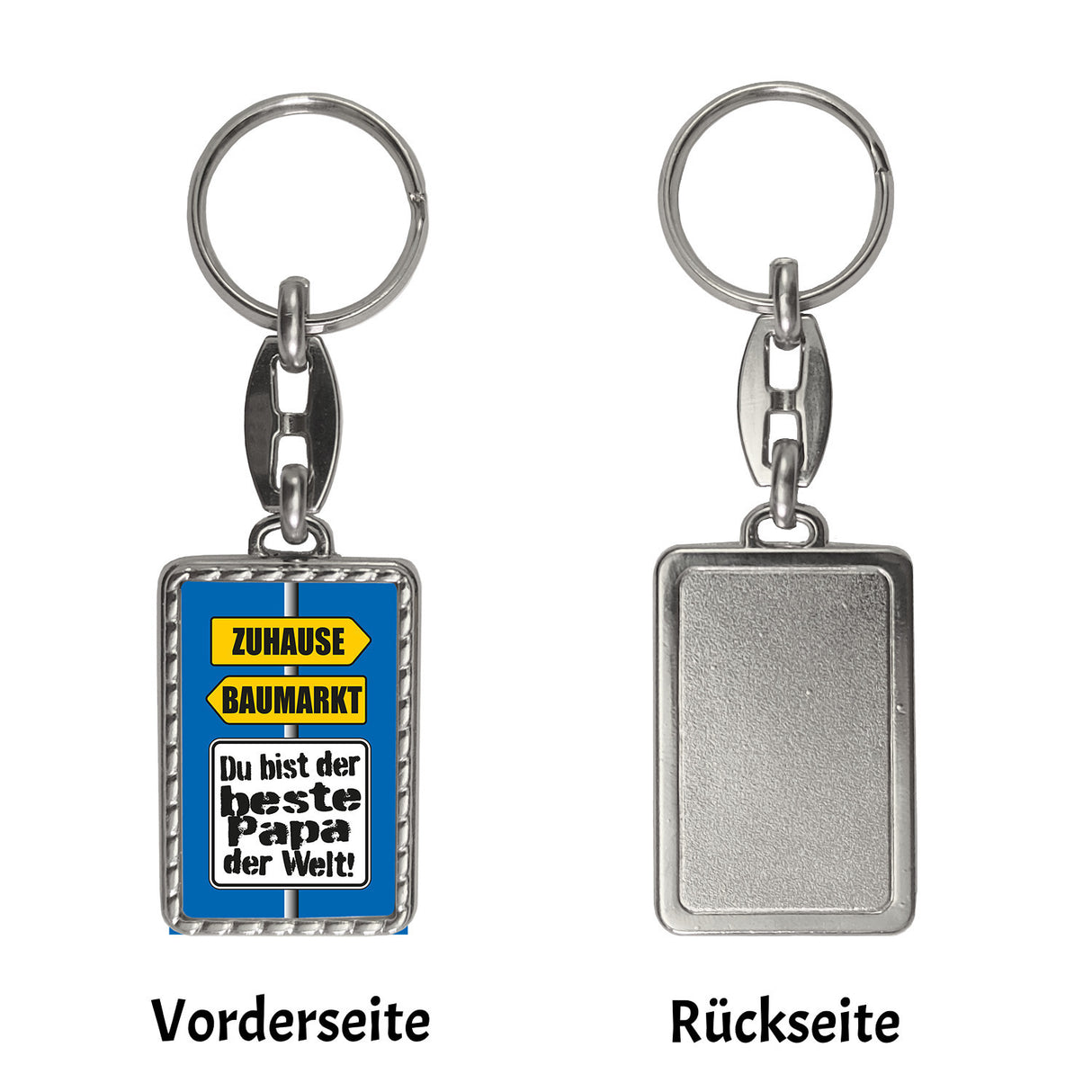 Der beste Papa der Welt Schlüsselanhänger mit Spruch im Baumarkt und Zuhause