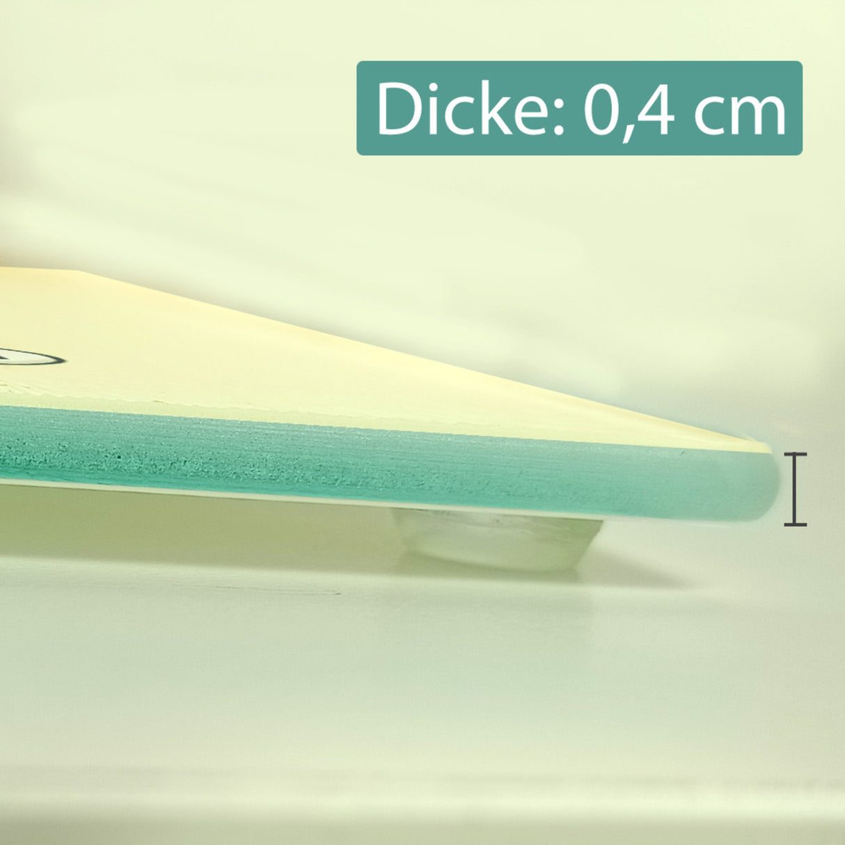 Nackte Banane Schneidebrett aus Glas Glas