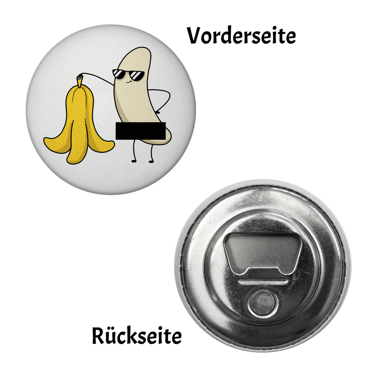 Nackte Banane Magnet rund