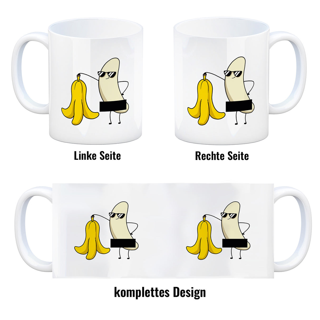 Nackte Banane Kaffeebecher
