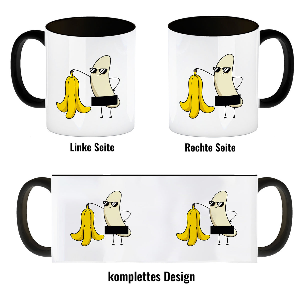 Nackte Banane Kaffeebecher