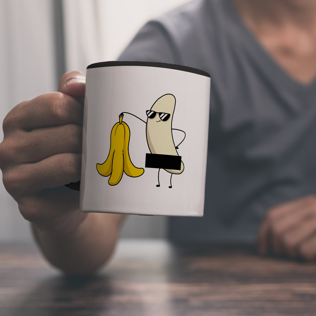 Nackte Banane Kaffeebecher