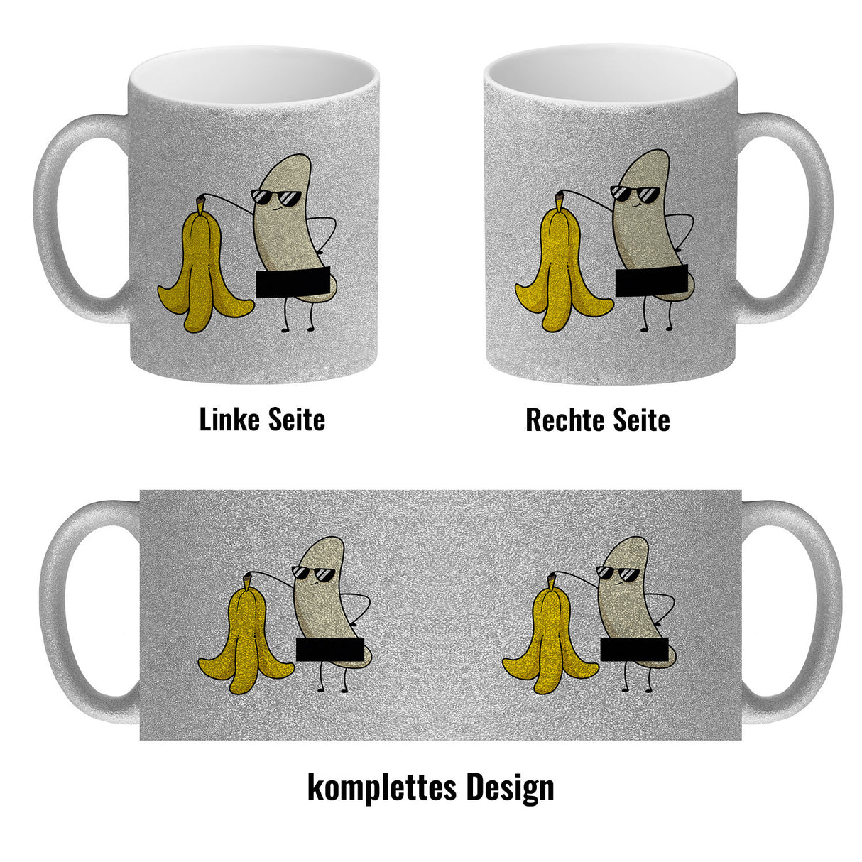 Nackte Banane Kaffeebecher