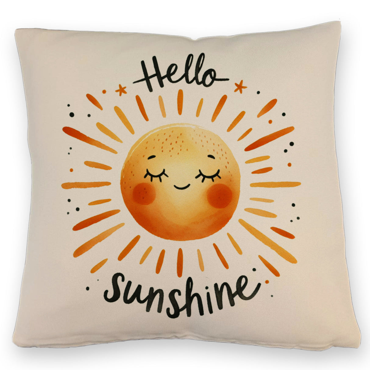 Sonne Freundschaft Kissen mit Spruch Hello sunshine