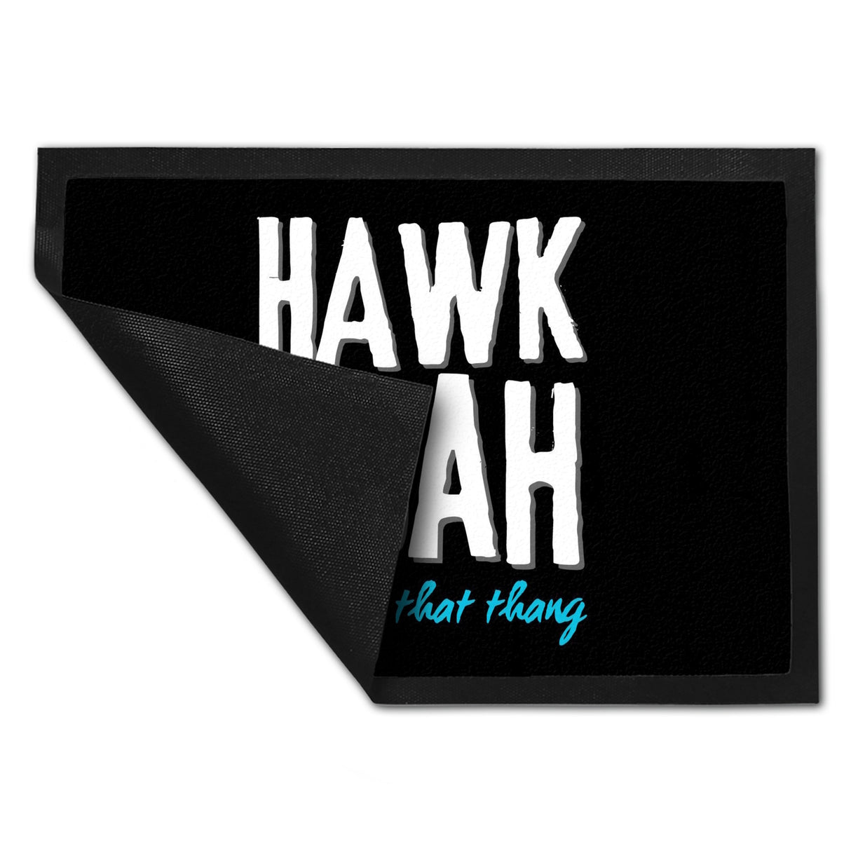 Hawk Tuah Fußmatte in 35x50 cm mit Spruch Spit on that thang