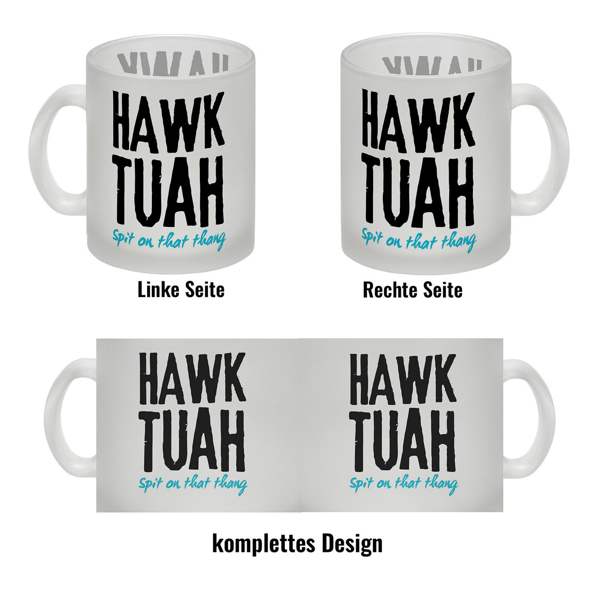 Hawk Tuah Kaffeebecher mit Spruch Spit on that thang