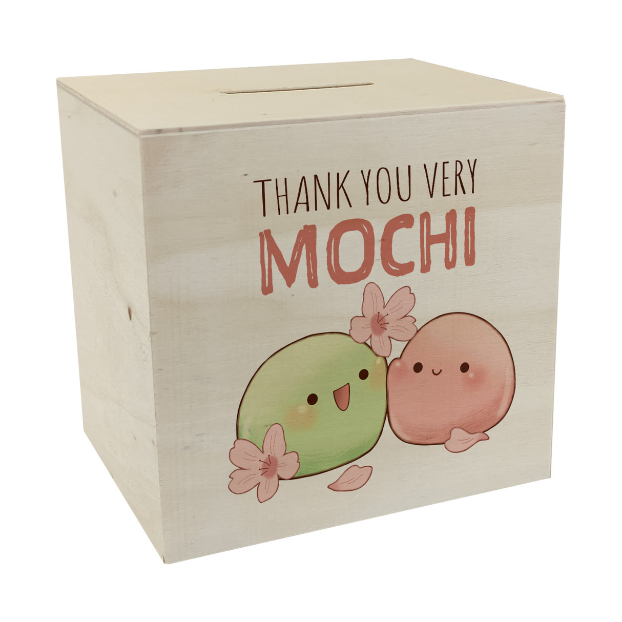 Mochi Spardose mit Spruch Thank you very Mochi