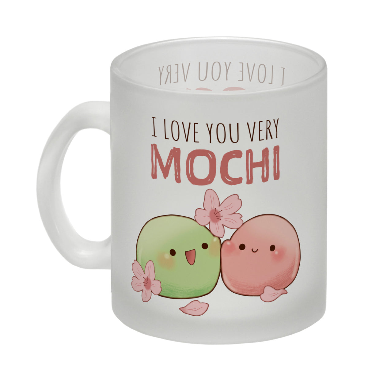Mochi Paar Kaffeebecher mit Spruch I love you very Mochi