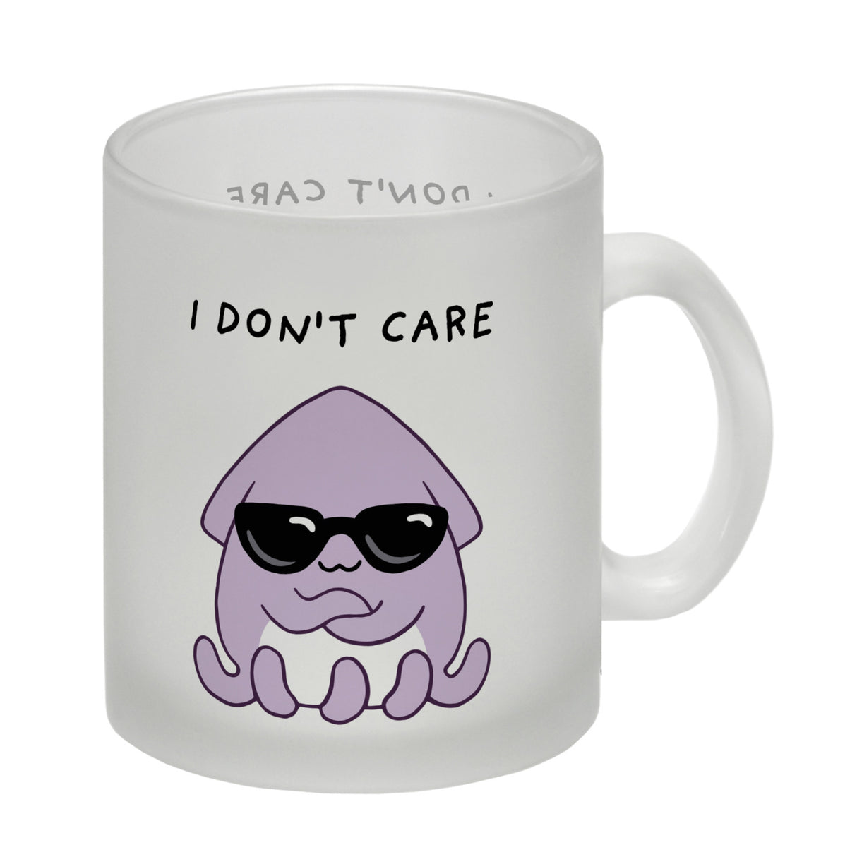 Jelly & Friends Tintenfisch Kaffeebecher mit Spruch I don‘t care