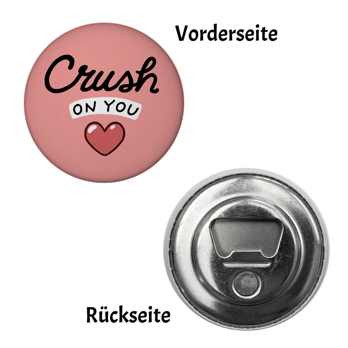 Jelly & Friends Herz Magnet rund mit Spruch Crush on you