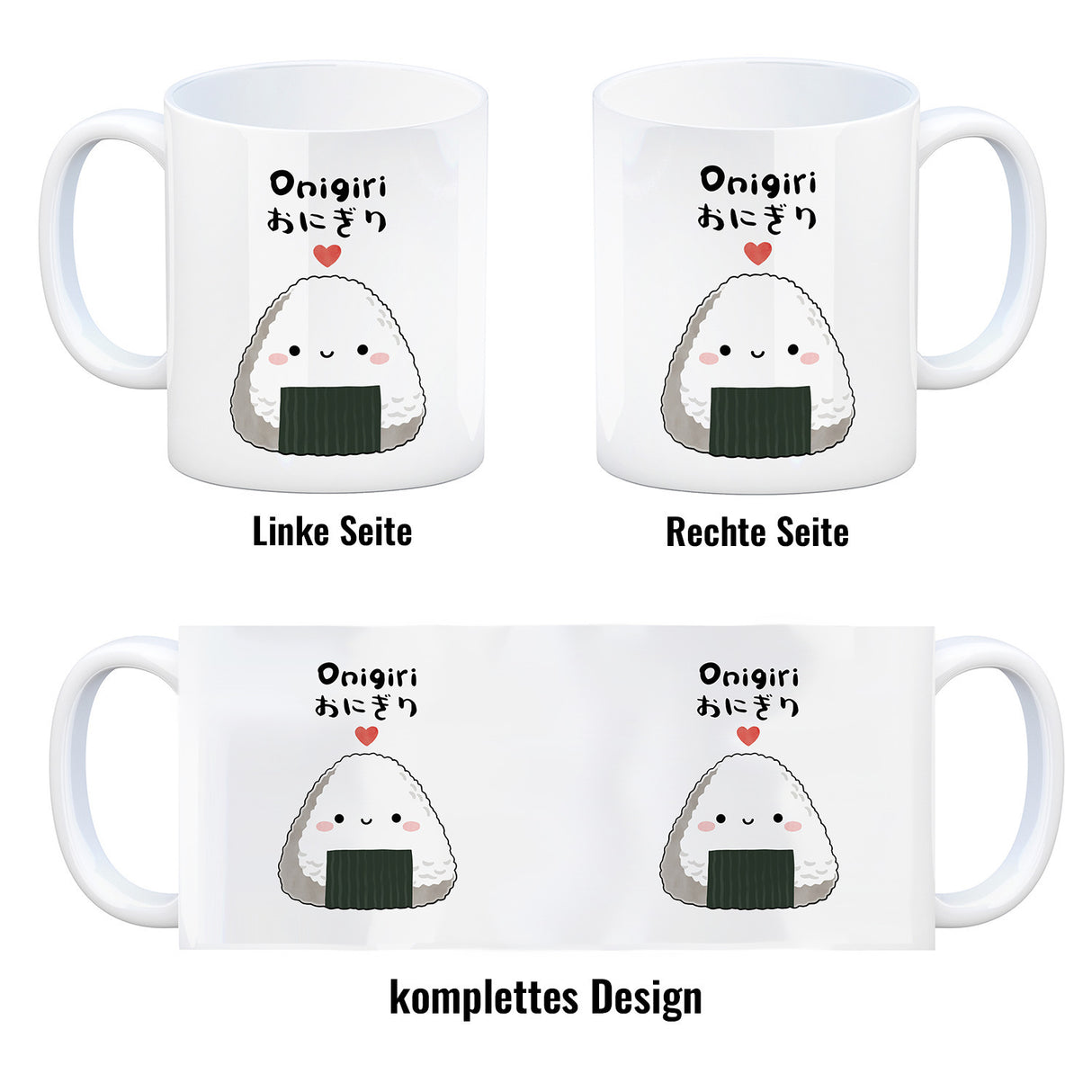 Onigiri Sushi Kaffeebecher