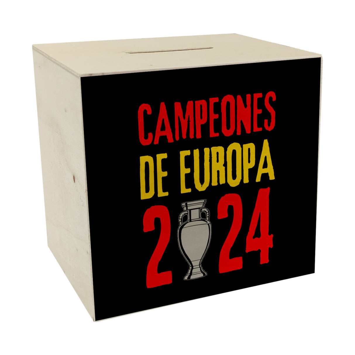 Spanien Europameister 2024 Spardose mit Spruch Campeones de Europa 2024