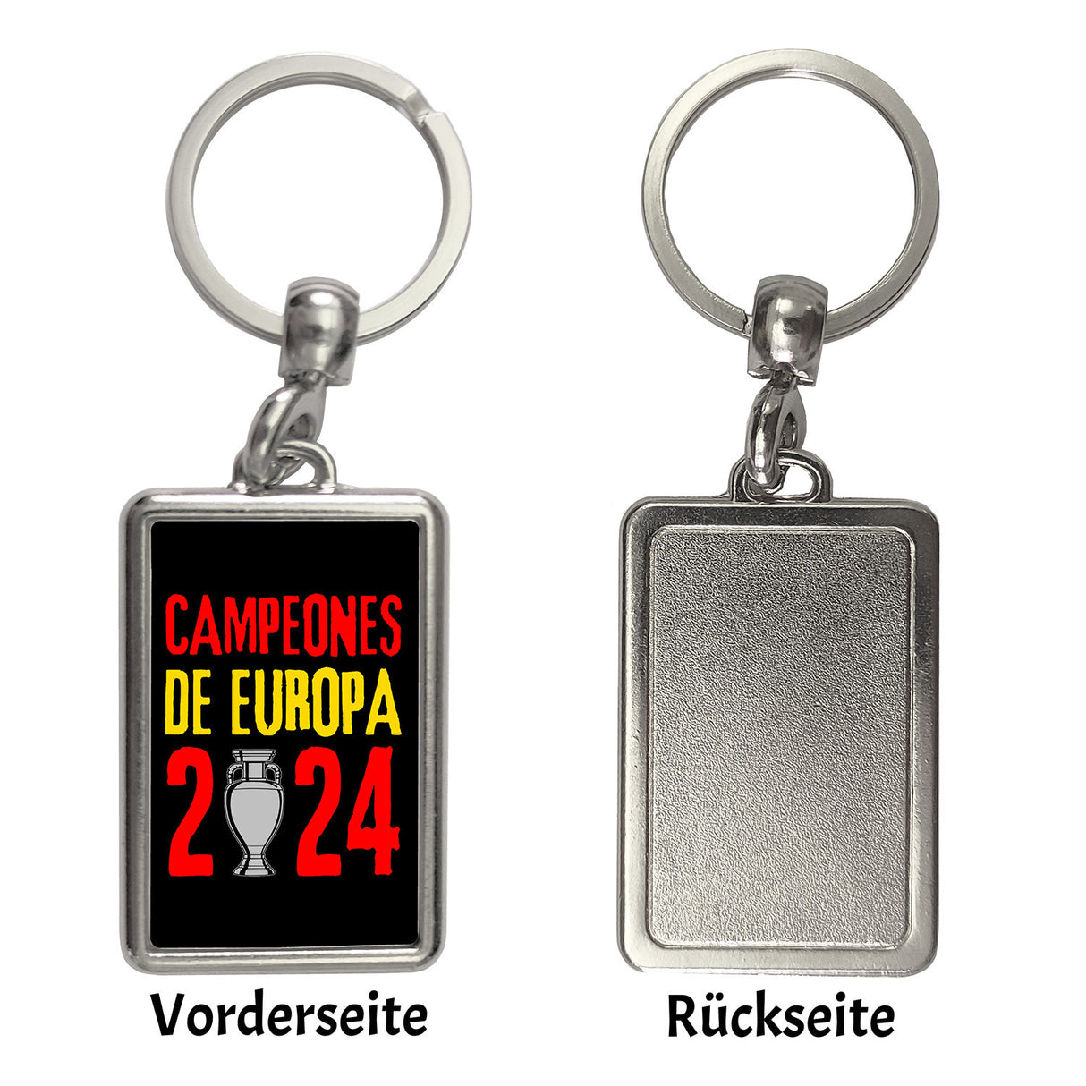 Spanien Europameister 2024 Schlüsselanhänger mit Spruch Campeones de Europa 2024