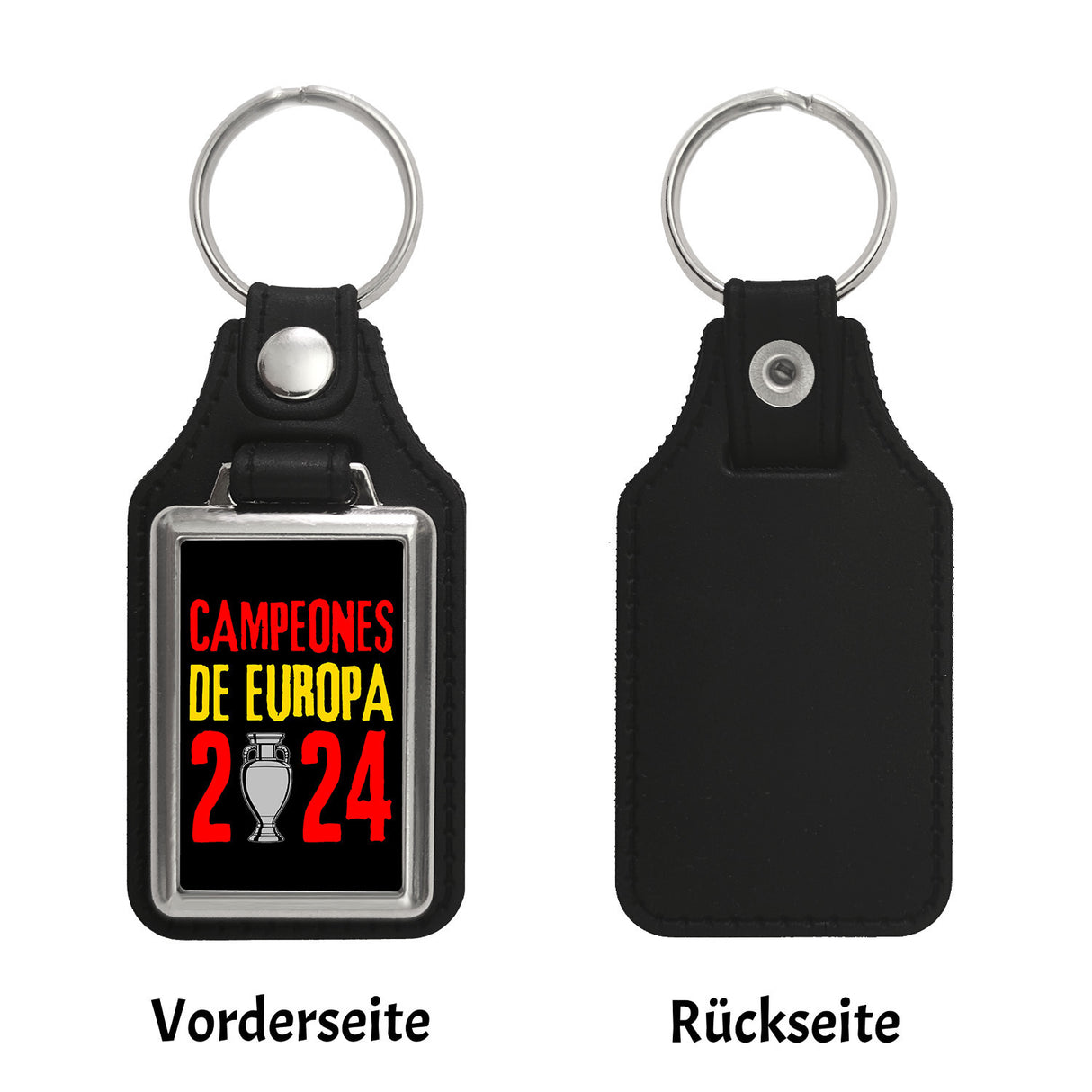 Spanien Europameister 2024 Schlüsselanhänger mit Spruch Campeones de Europa 2024