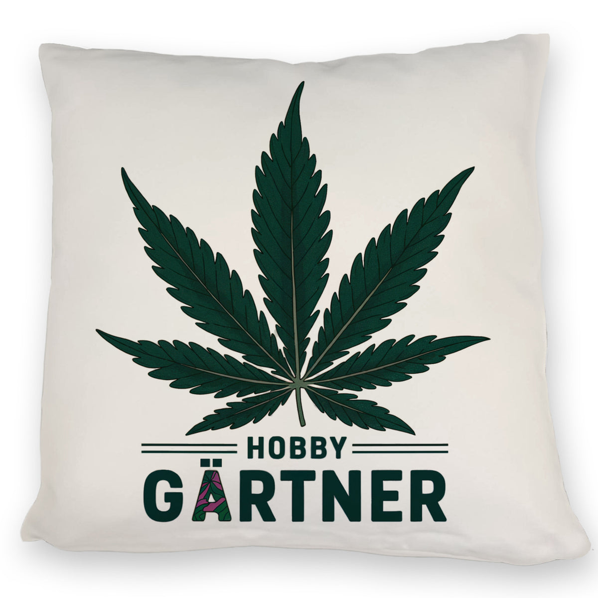 Hol dir das lustige Cannabis Blatt Kissen jetzt! trendaffe.de