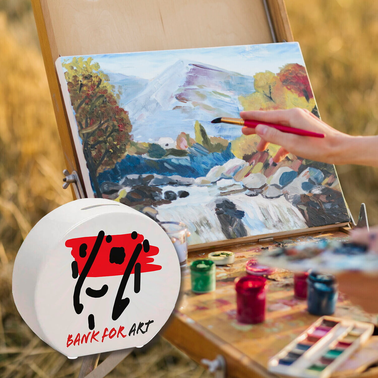 Spardose Moderne Kunst für Kreative Mit "bank for art"