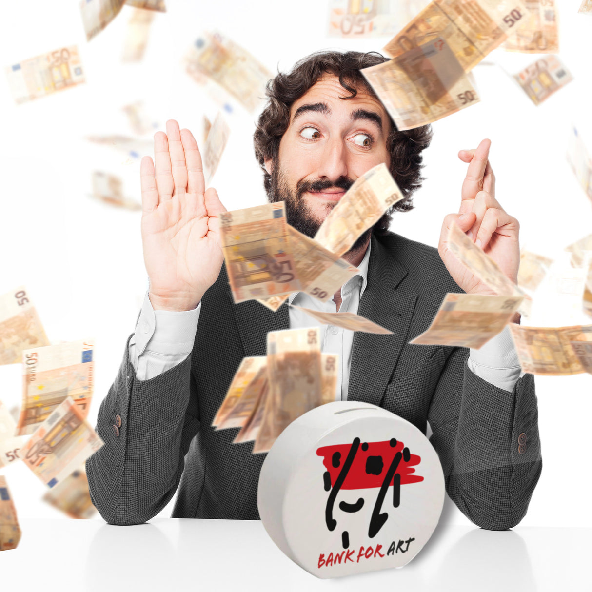 Spardose Moderne Kunst für Kreative Mit "bank for art"