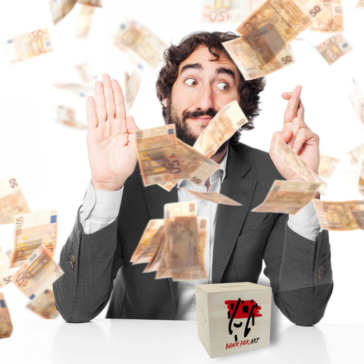 Spardose Moderne Kunst für Kreative Mit "bank for art"