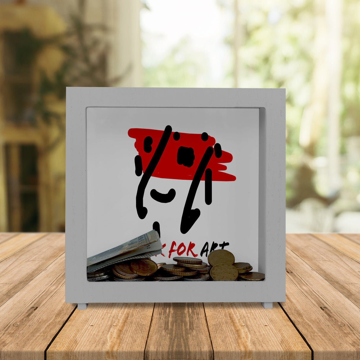Spardose Moderne Kunst für Kreative Mit "bank for art"