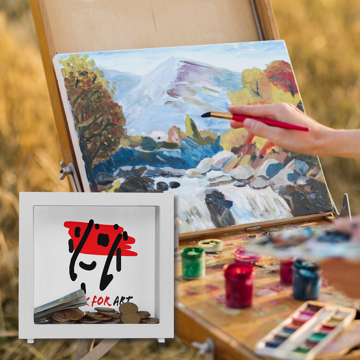 Spardose Moderne Kunst für Kreative Mit "bank for art"