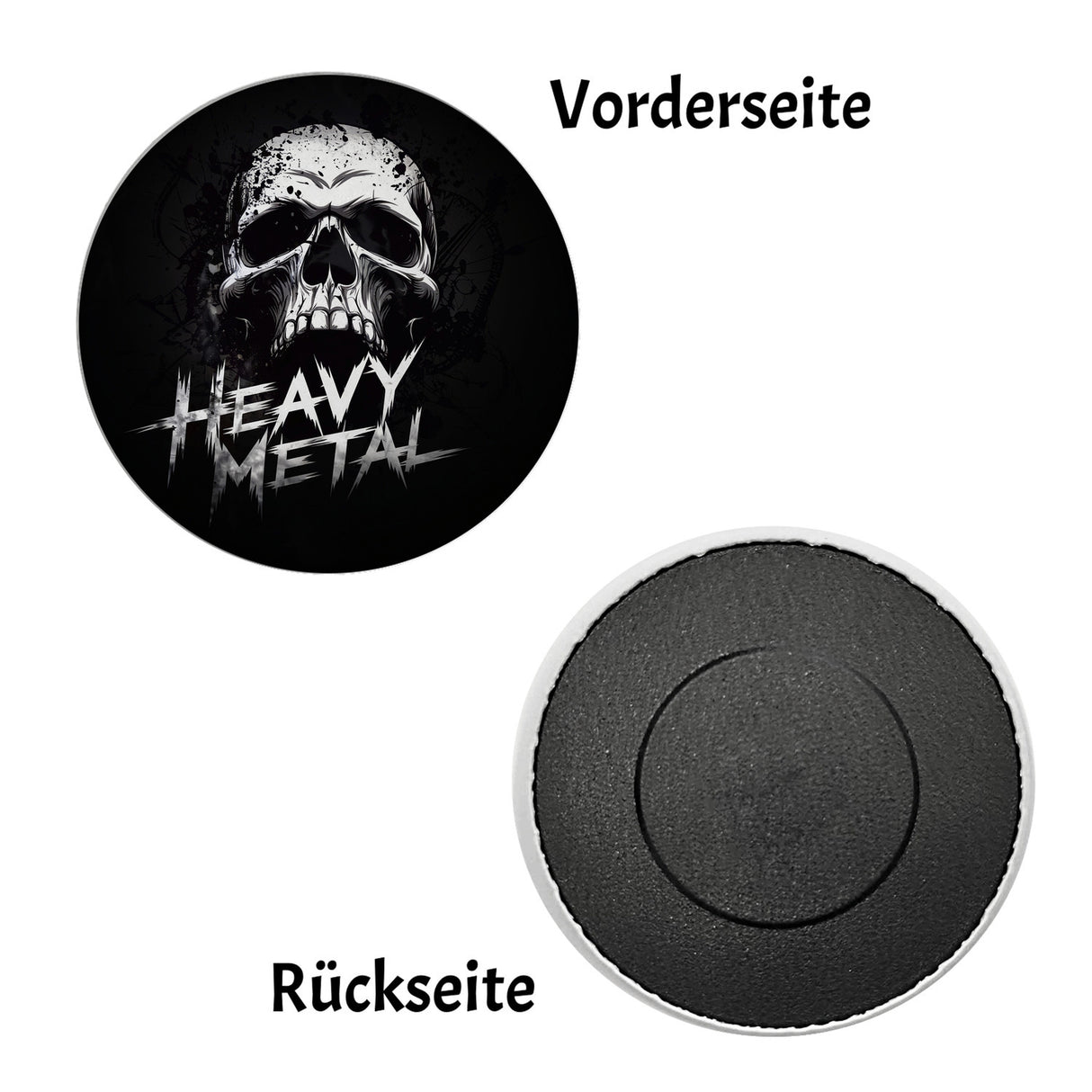 Heavy Metal Totenkopf Magnet