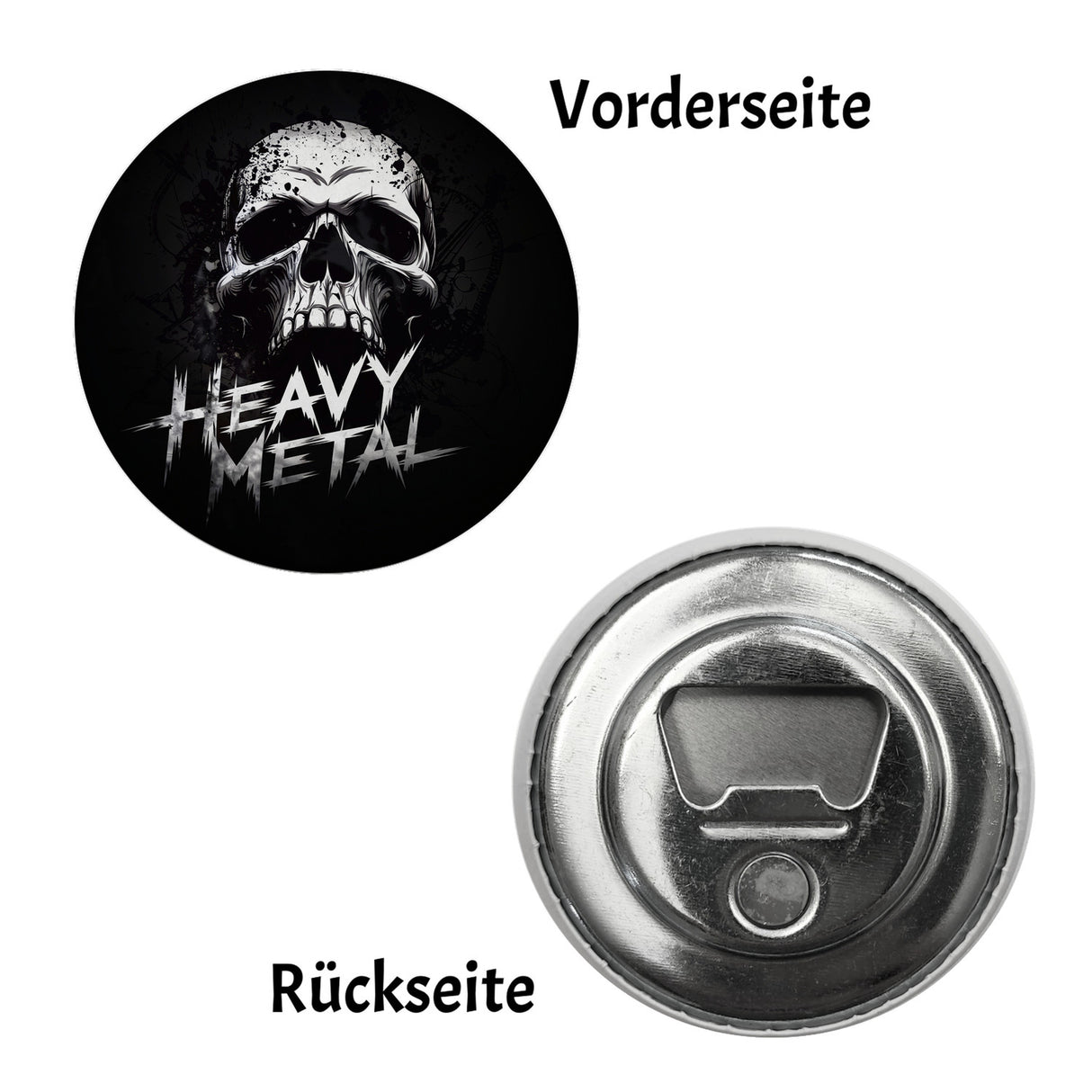 Heavy Metal Totenkopf Magnet