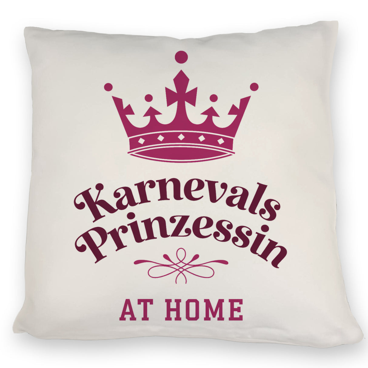 Karnevalsprinzessin Kissen mit Krone in Pink