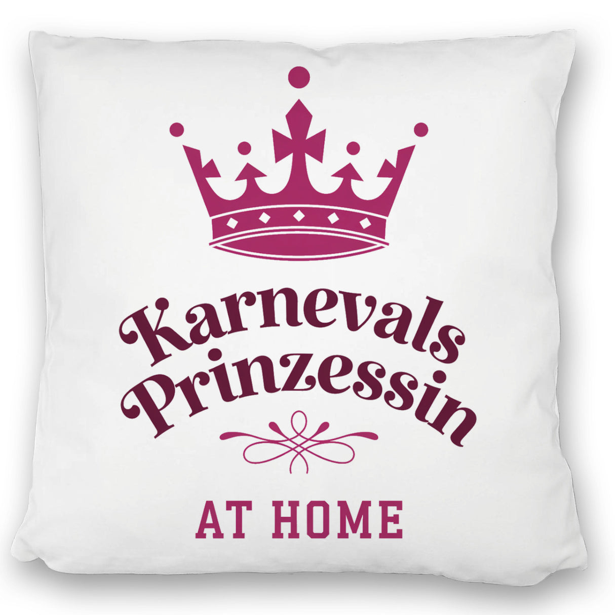 Karnevalsprinzessin Kissen mit Krone in Pink
