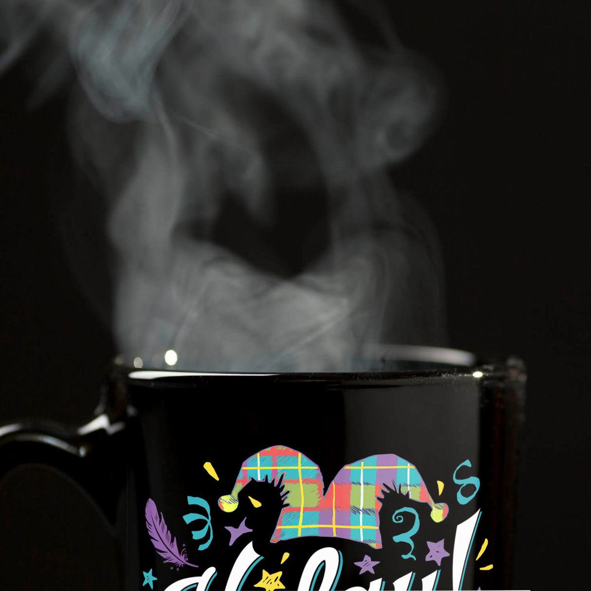 Narrenhut und HELAU! Karneval Tasse