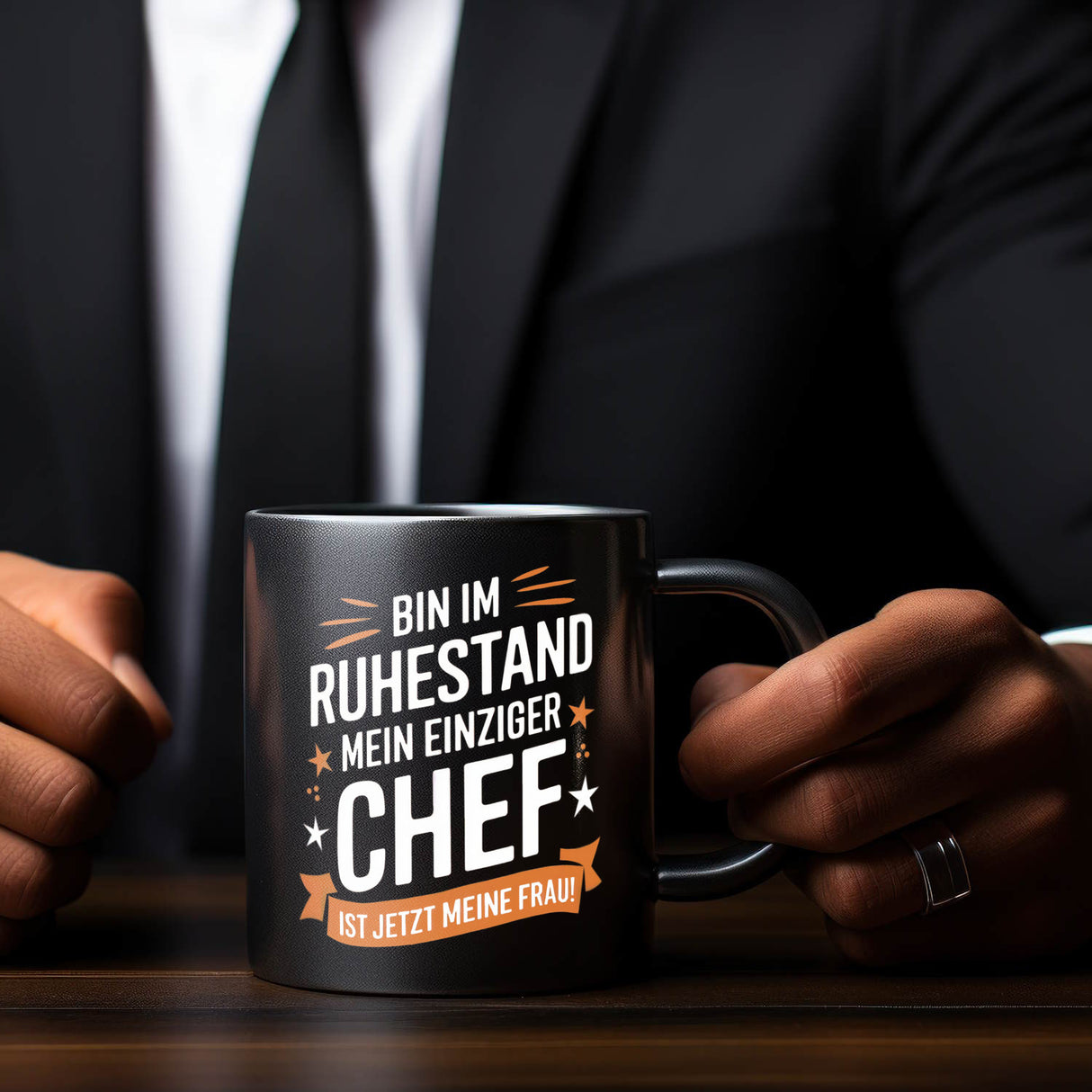 RUHESTAND MEIN EINZIGER CHEF IST JETZT MEINE FRAU! Tasse