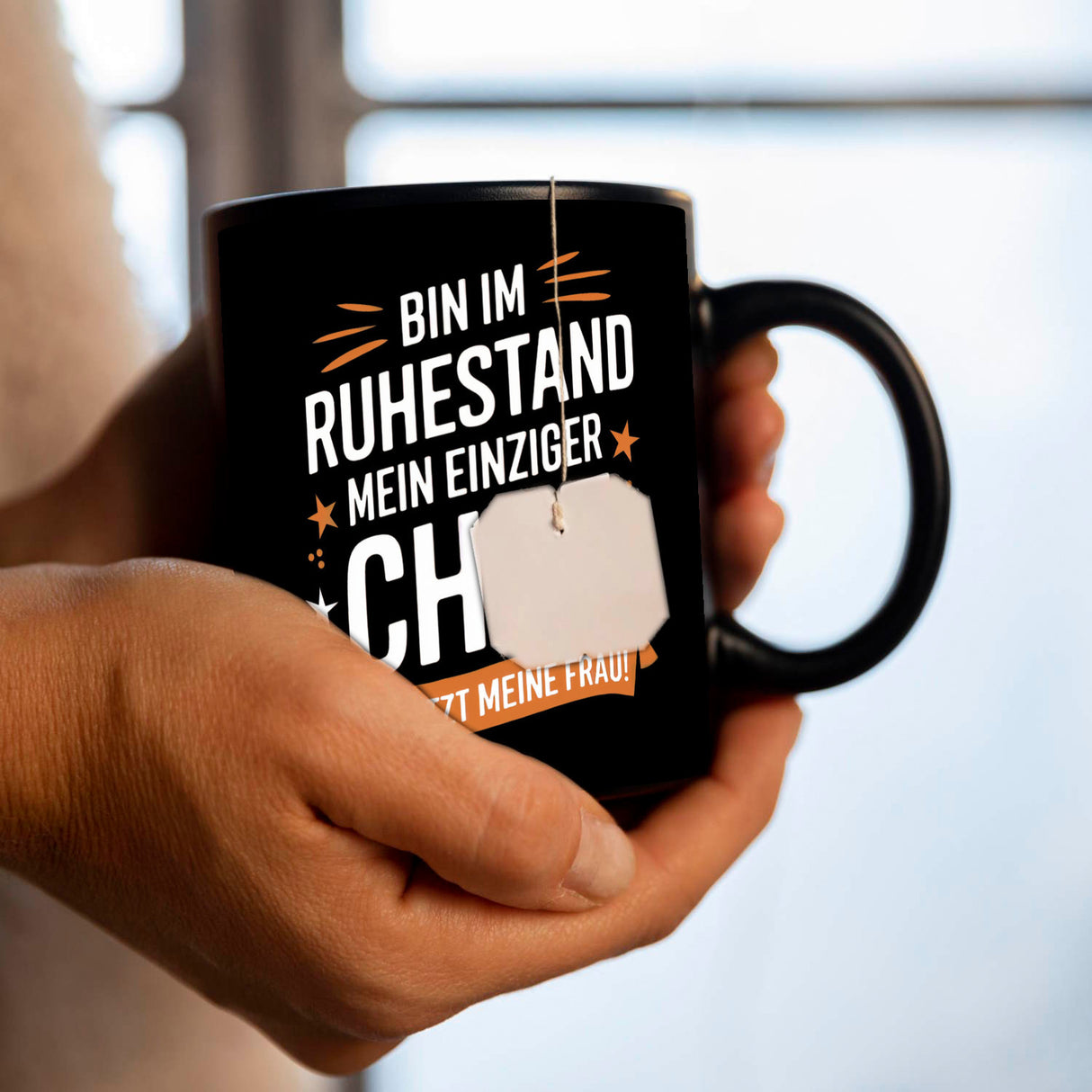 RUHESTAND MEIN EINZIGER CHEF IST JETZT MEINE FRAU! Tasse
